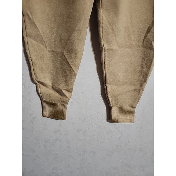 MNG Sweatpants Leggings Elastic Ankle XS Light Brown Pockets Drawstring - Picture 7 of 8